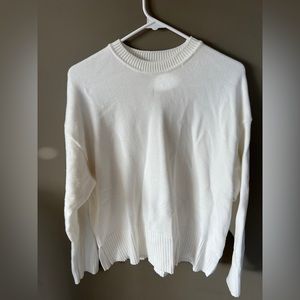 Zara’s ivory/women knitted women’s long sleeve sweater